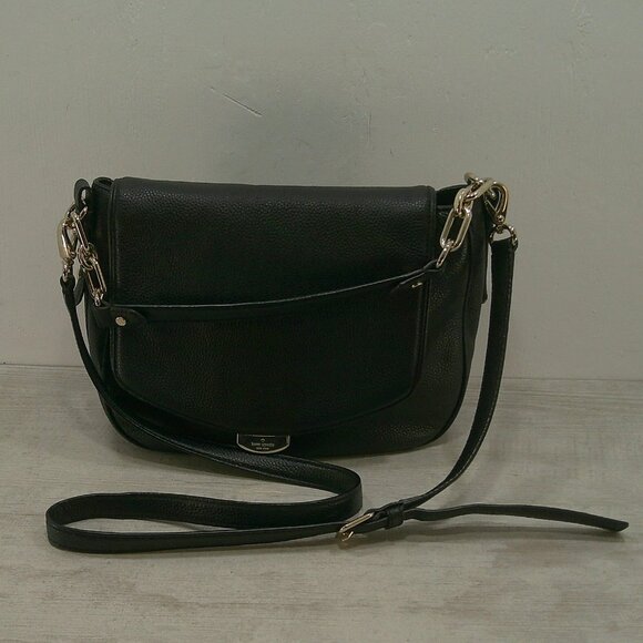 kate spade Handbags - Kate Spade Alecia Mulberry Street Black Pebbled Leather Old Money Crossbody Bag